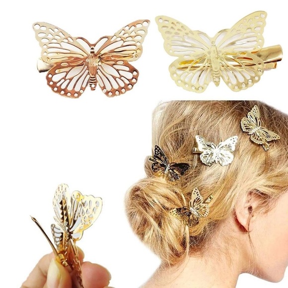 Butterfly hair clips - Picture 2 of 5